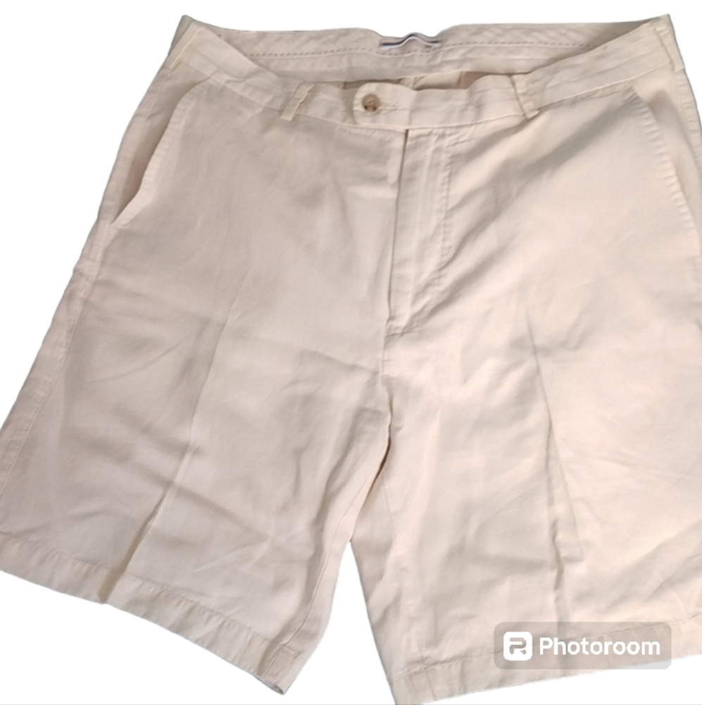 Men's shorts by Peter Millar, Seaside Linen-silk blend, stone, sz 36 NWOT